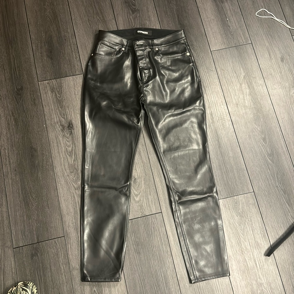 Express PU used ankle high rise jeans